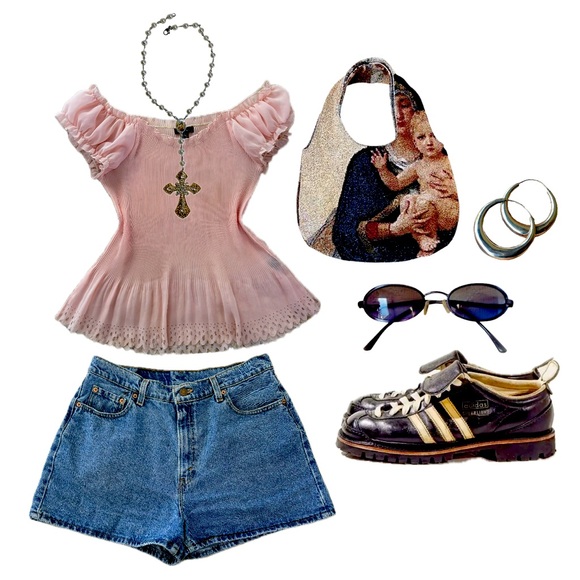 Pink Ruffled Top - Picture 1 of 3